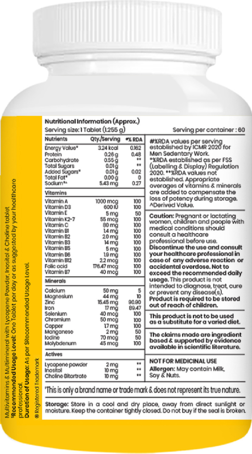 Image of TATA 1mg Multivitamin Men - Energy, Immunity & Vitality