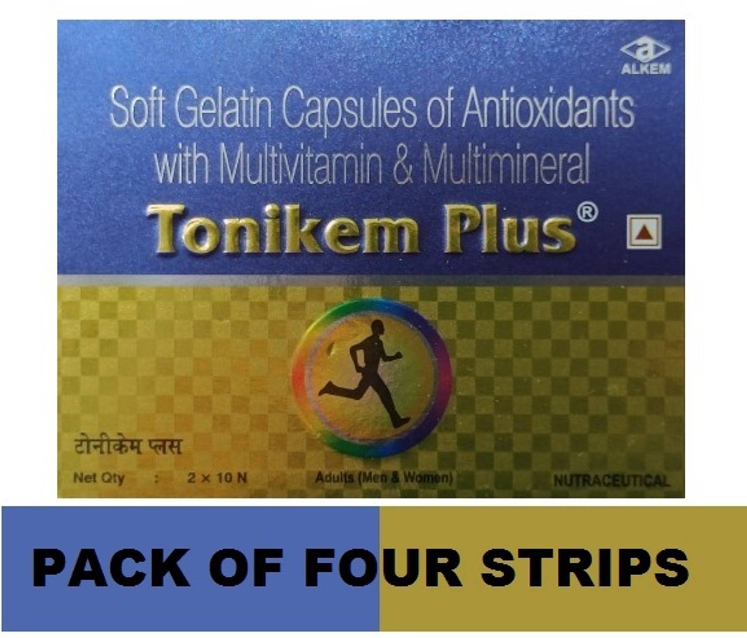 ALKEM PHARMA TONIKEM PLUS MULTIVITAMIN SOFTGEL CAPSULE FOR MEN AND WOMEN (4*10CAPS)