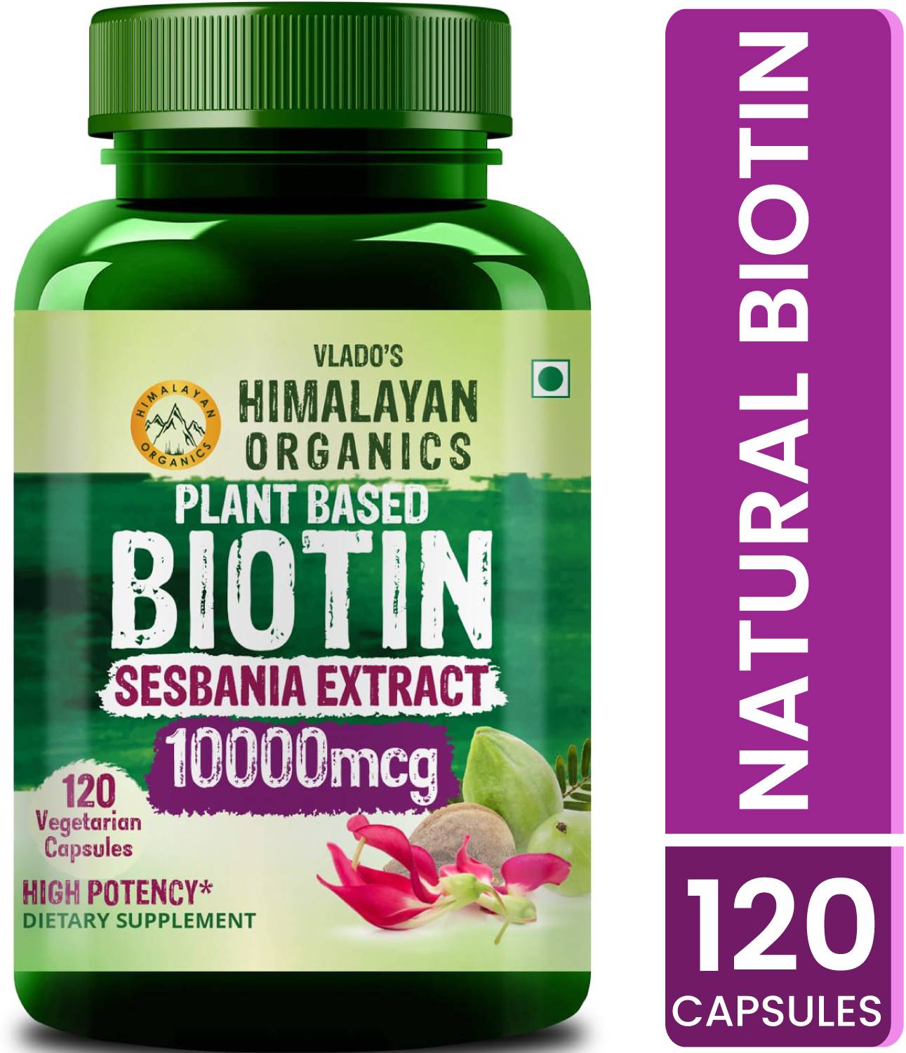 Vlado's Himalayan Organics Plant Based Biotin 10000Mcg/Serve Price in India  - Buy Vlado's Himalayan Organics Plant Based Biotin 10000Mcg/Serve online  at Flipkart.com
