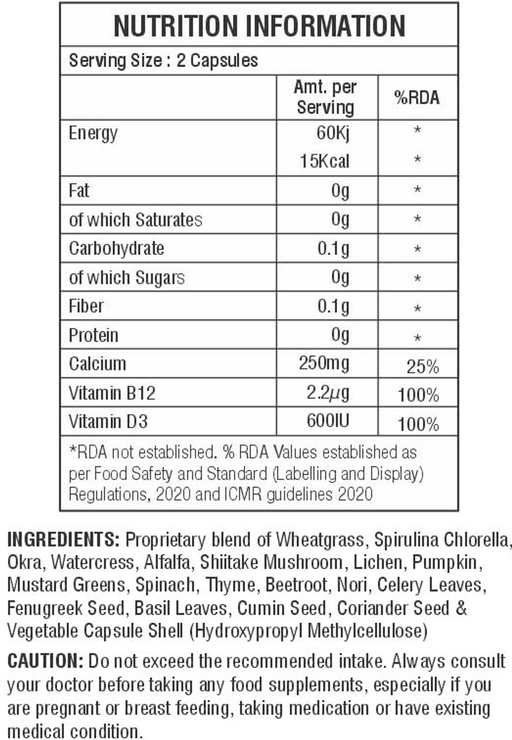 Image of earthvya Plant-Based Vitamin B12 Supplement + Calcium D3 for Energy, Bone & Immunity (60 Capsules)