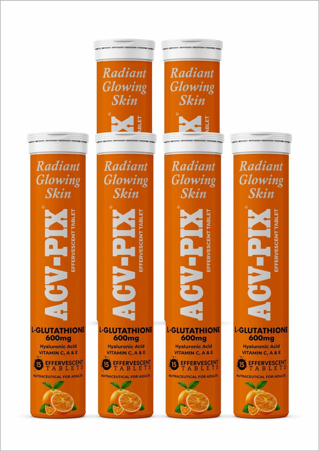 acv effervescent tablets with glutathione ACV-PIX L-Glutathione, N-Acetyl L-Cysteine, Vitamin C & E Tablet Glutone L-Glutathione 500mg WIth Vitamin