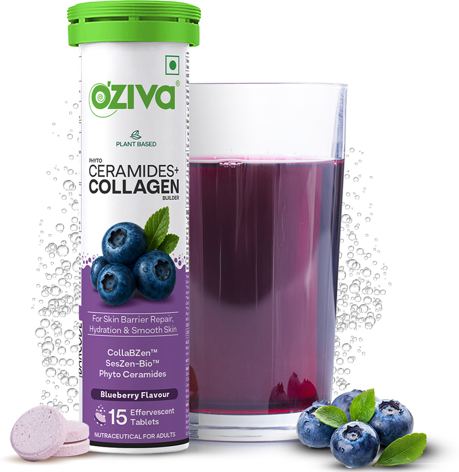 Image of OZiva Phyto Ceramides + Collagen Builder | For Mositure Retention & Hydration Boost