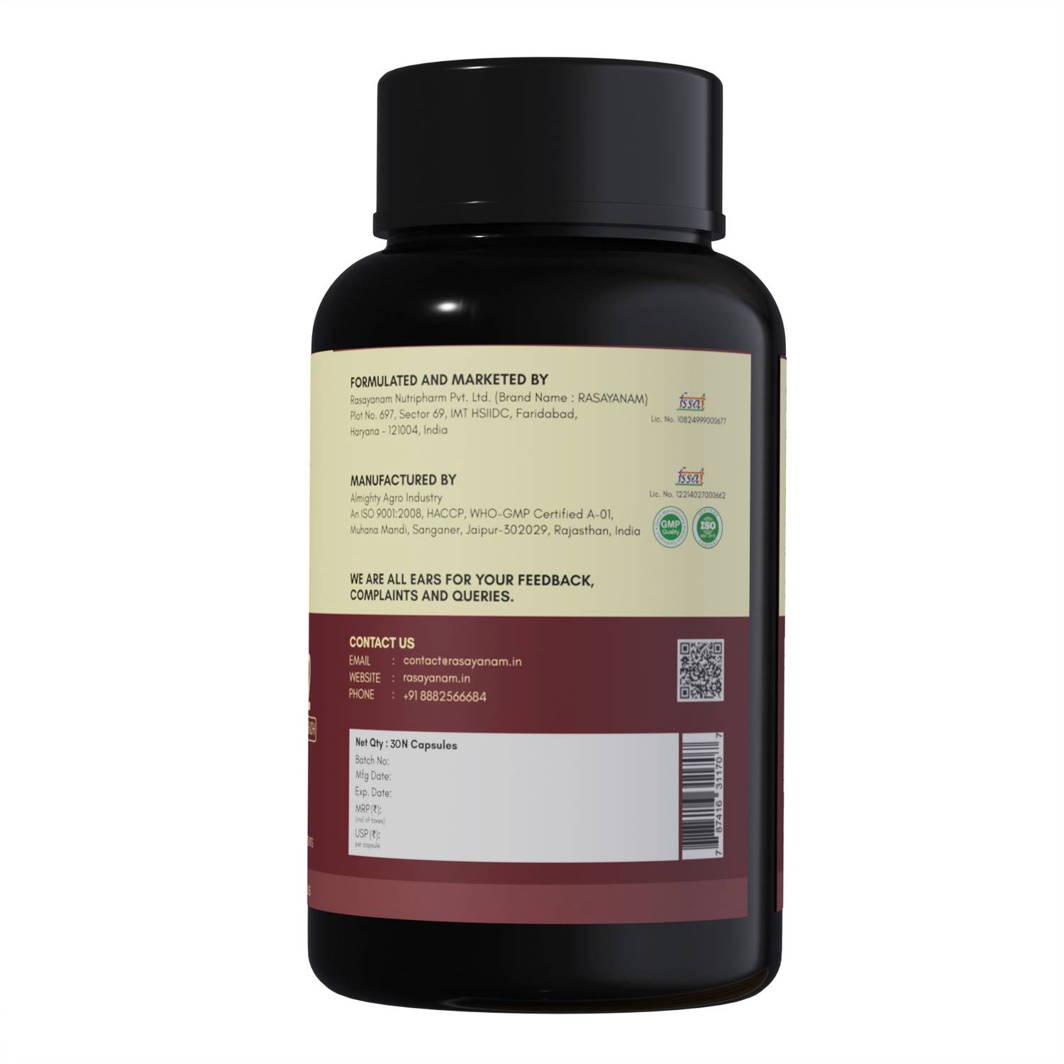 Rasayanam Plant-Based Vitamin B12 - Image 2