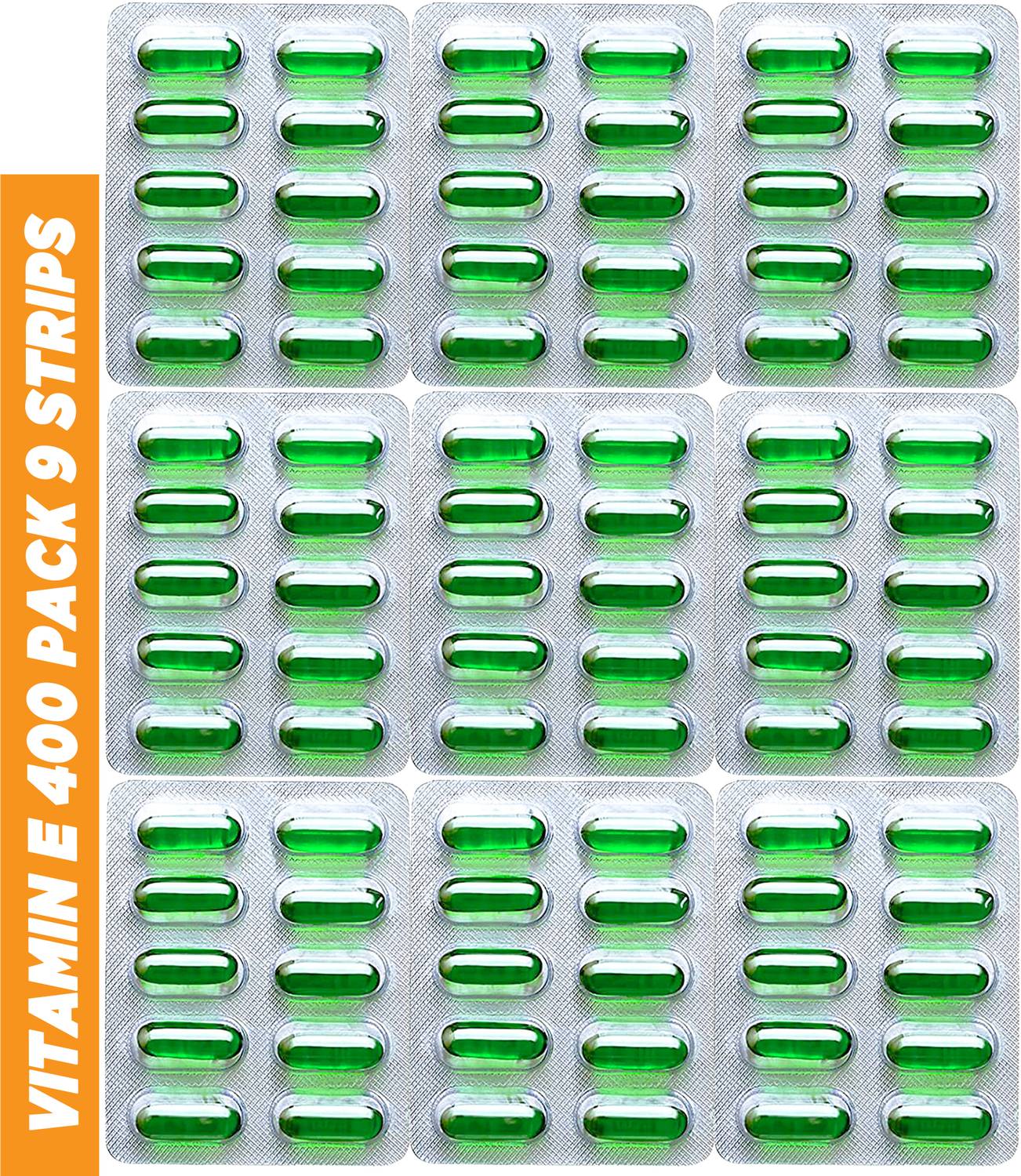 1DAILYFORMULA Vitamin E 400 capsule for Face Pimple Glowing Skin & hair care