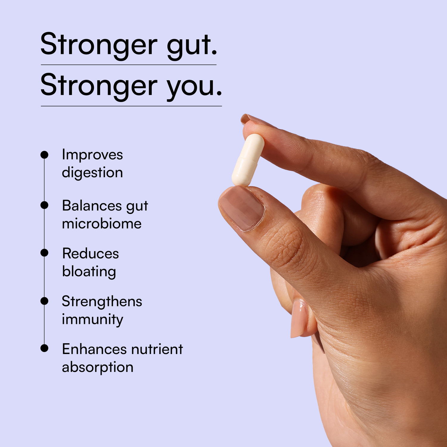 Image of hk vitals Probiotics | 50 Billion CFU with 400mg Prebiotics | For Digestion & Immunity