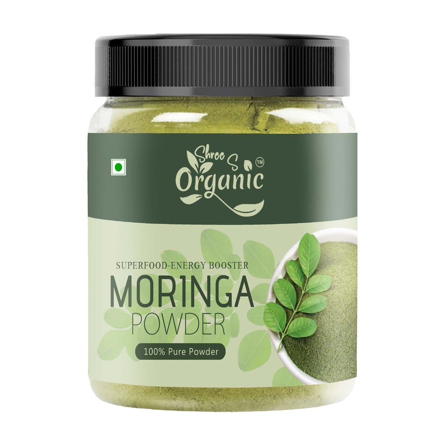Image of SHREE S ORGANIC Pure Moringa Powder 250g - Natural Superfood | Immunity Booster | Rich in Iron