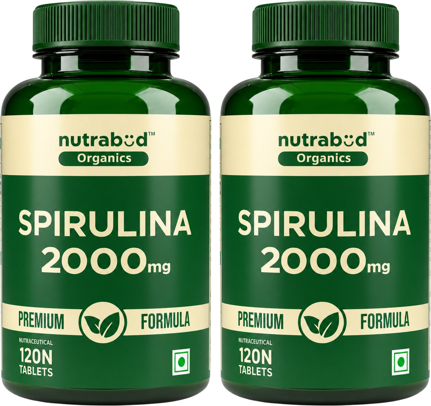 Image of Nutrabud Spirulina Powder Tablets - Super Food for Immunity & Energy