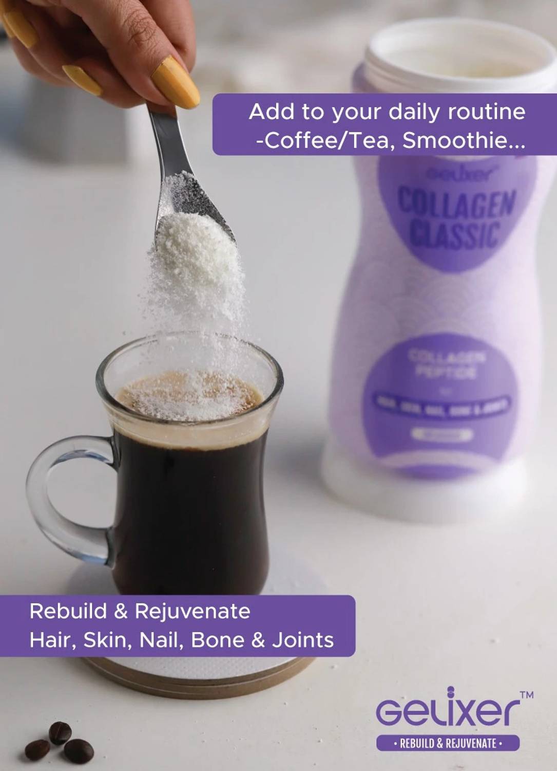 Gelixer Collagen Classic - Unflavoured, Premium, Fish Collagen