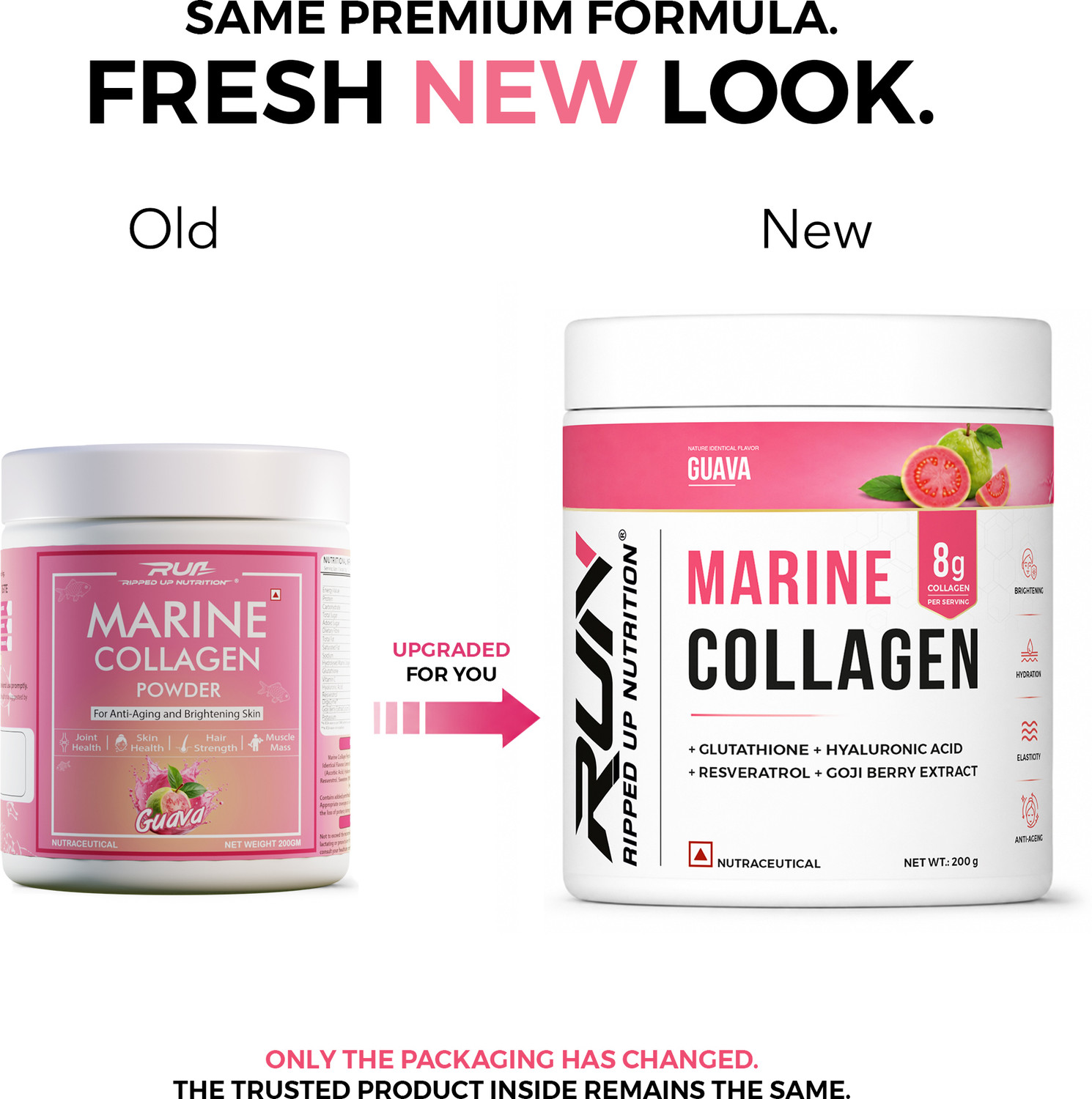Image of Ripped Up Nutrition Marine Collagen Guava (200 g)