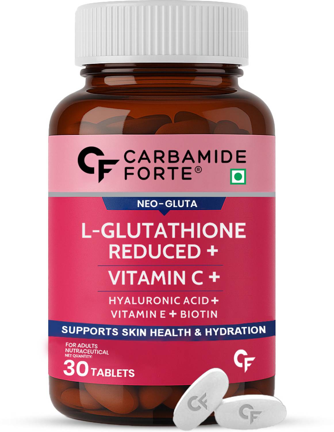 carbamide forte glutathione vitamin c Japanese L Tablets 500 mg With C, E, Hyaluronic Acid, Biotin Price in India سيروم مرطب