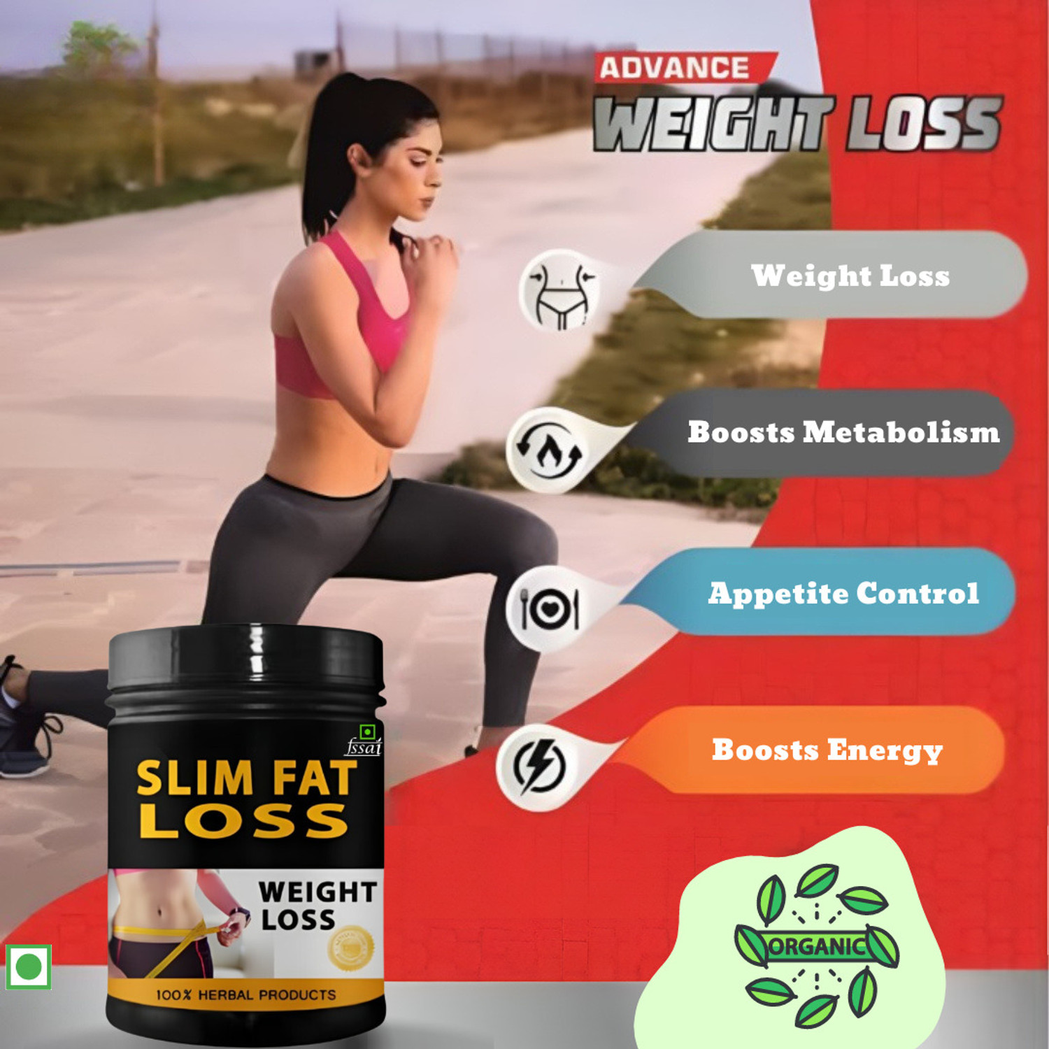 Image of hindustan herbal Slim Fat Loss, Body Weight Control, Fat Burn, Pack of 1, Flavor Butterscotch Whey Protein