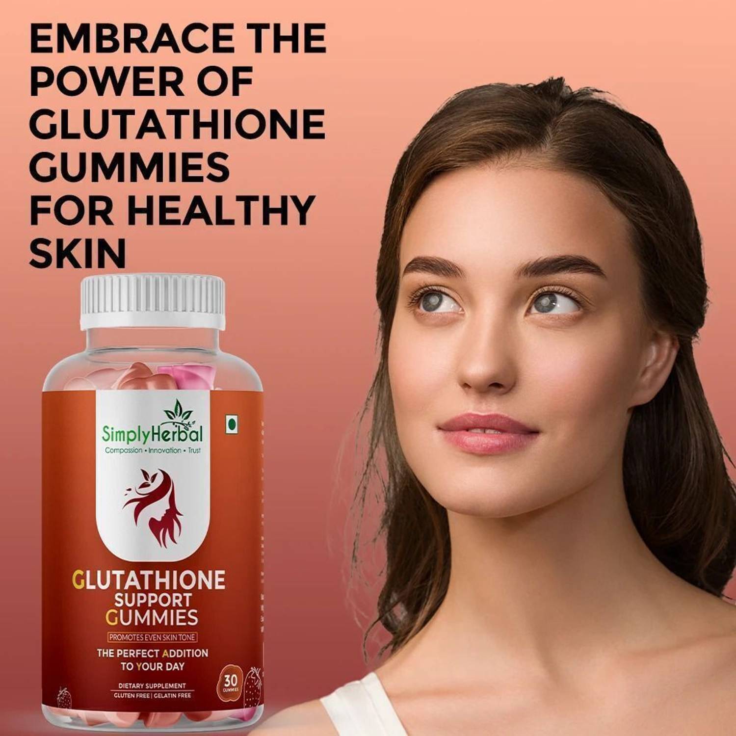 Simply Herbal Glutathione Gummies for Skin Lightening & Whitening Price in  India