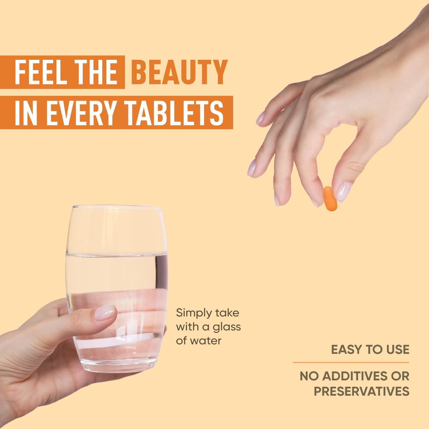 Image of Herbal max L- Glutathione 500mg with Vitamin C, For Clear Skin