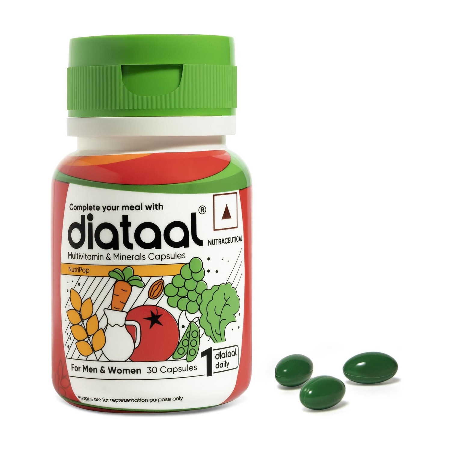 Image of Diataal Nutripop Multivitamin | Energy I Immunity For Fitness & Wellness