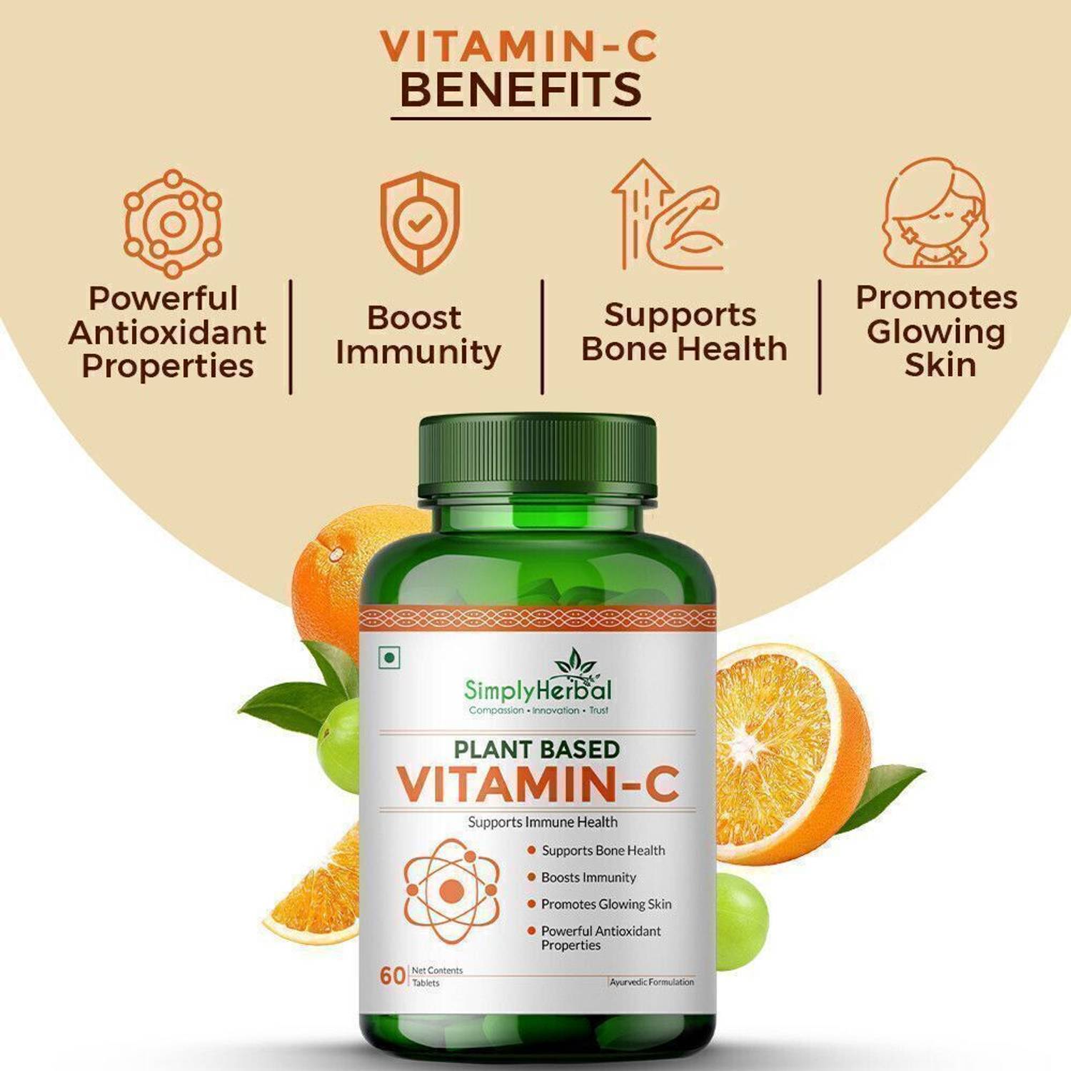 Simply Herbal Glutathione Capsules with Vitamin C Tablets for Skin  Lightening & Whitening Price in India