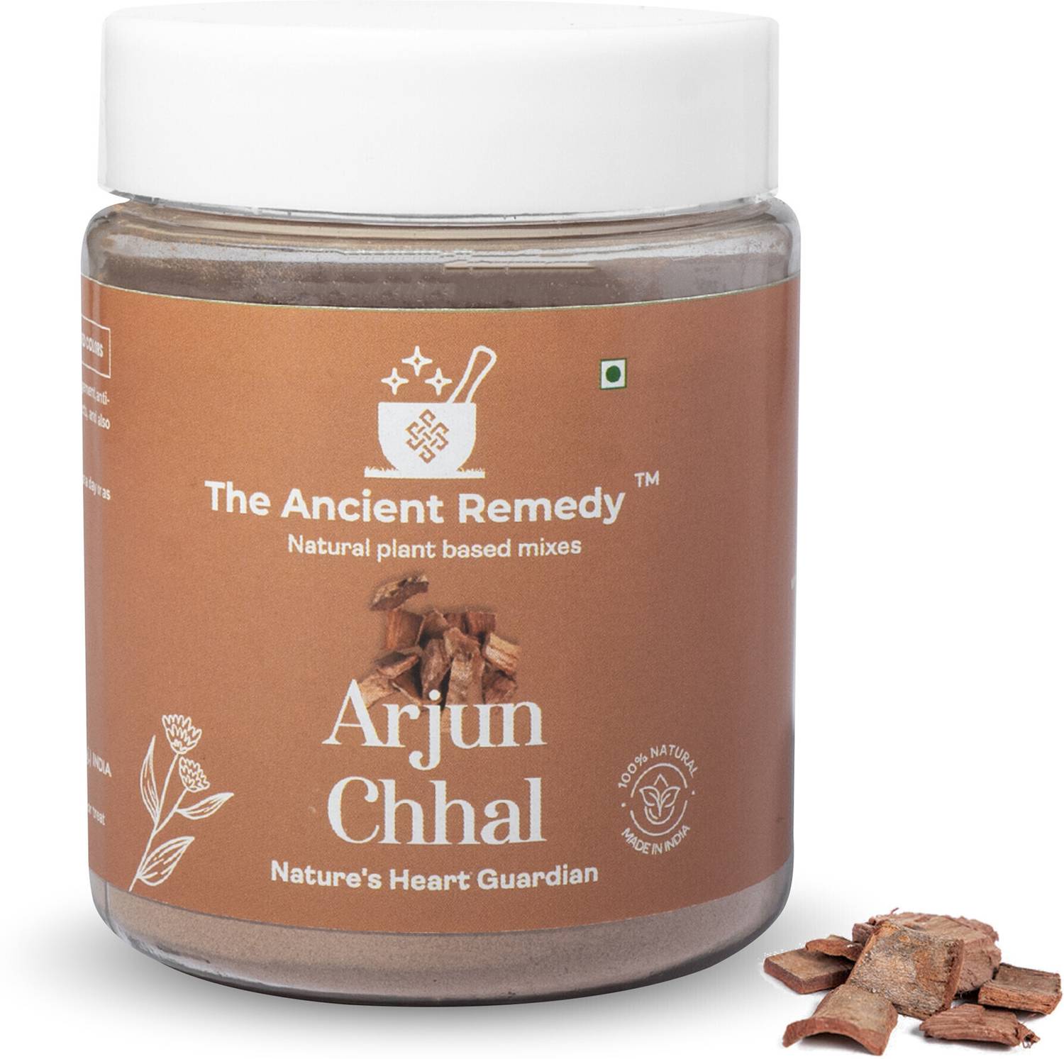 THE ANCIENT REMEDY Arjun Chaal Powder 110GM - 100% Natural Herbal for Heart Health & Cholesterol
