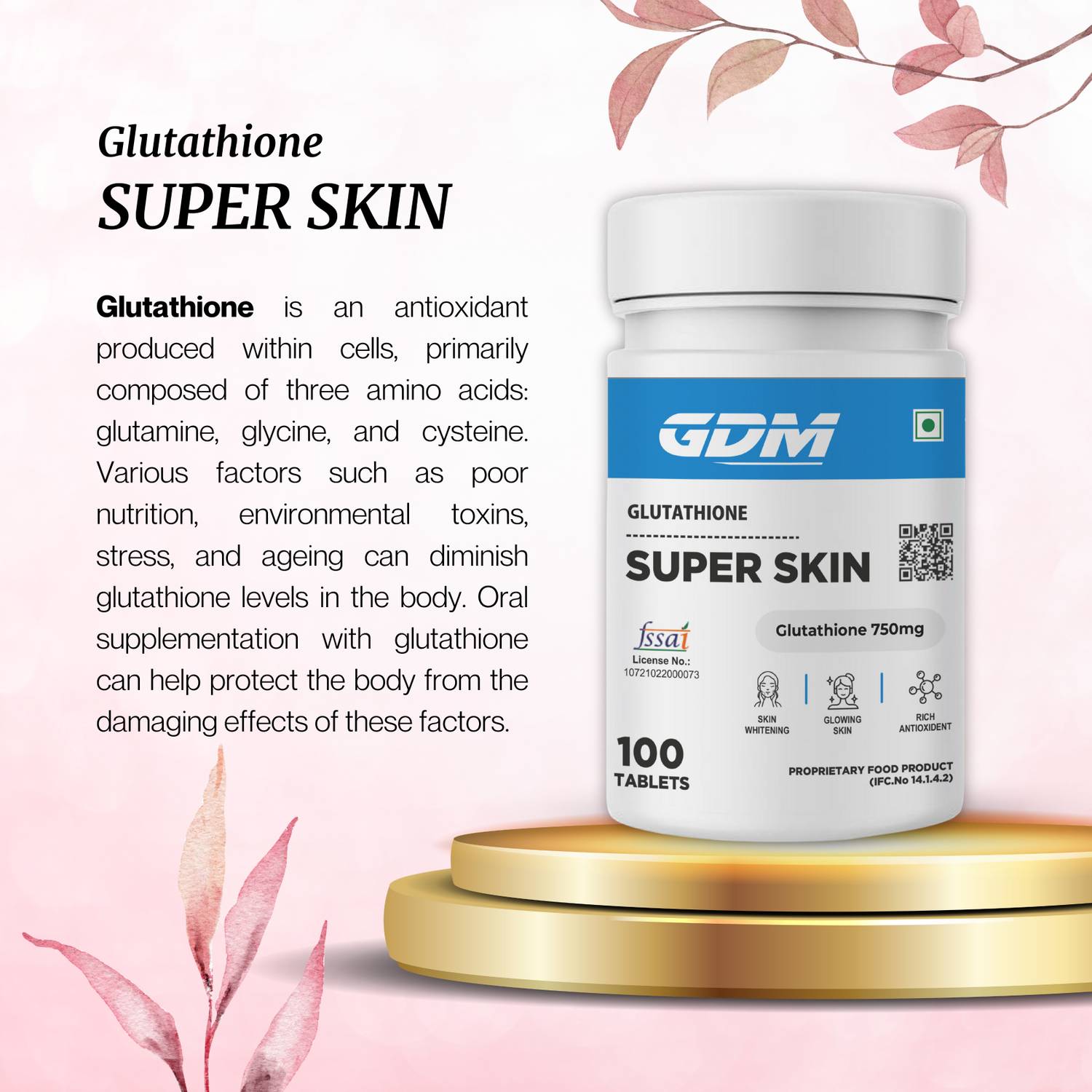 glutathione 750 mg L-Glutathione 750mg Tablets - 60 Tablets - High Dose - Vegan
