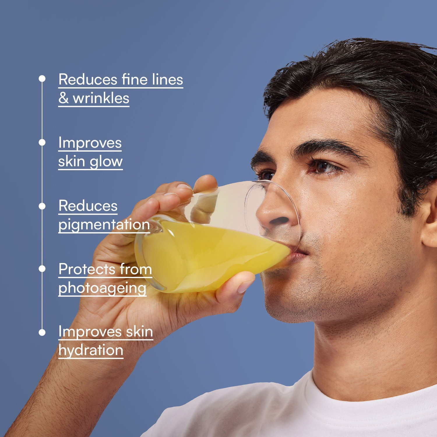 Image of HEALTHKART hk vitals Marine Collagen for Men Supplement with Biotin, Lemon