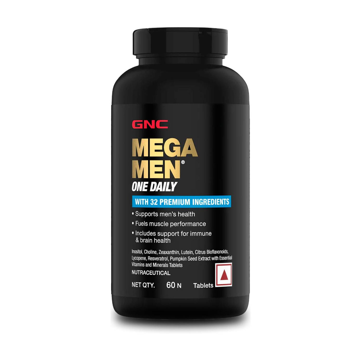 GNC Mega Men One Daily Multivitamin 60 Tablets - Image 1