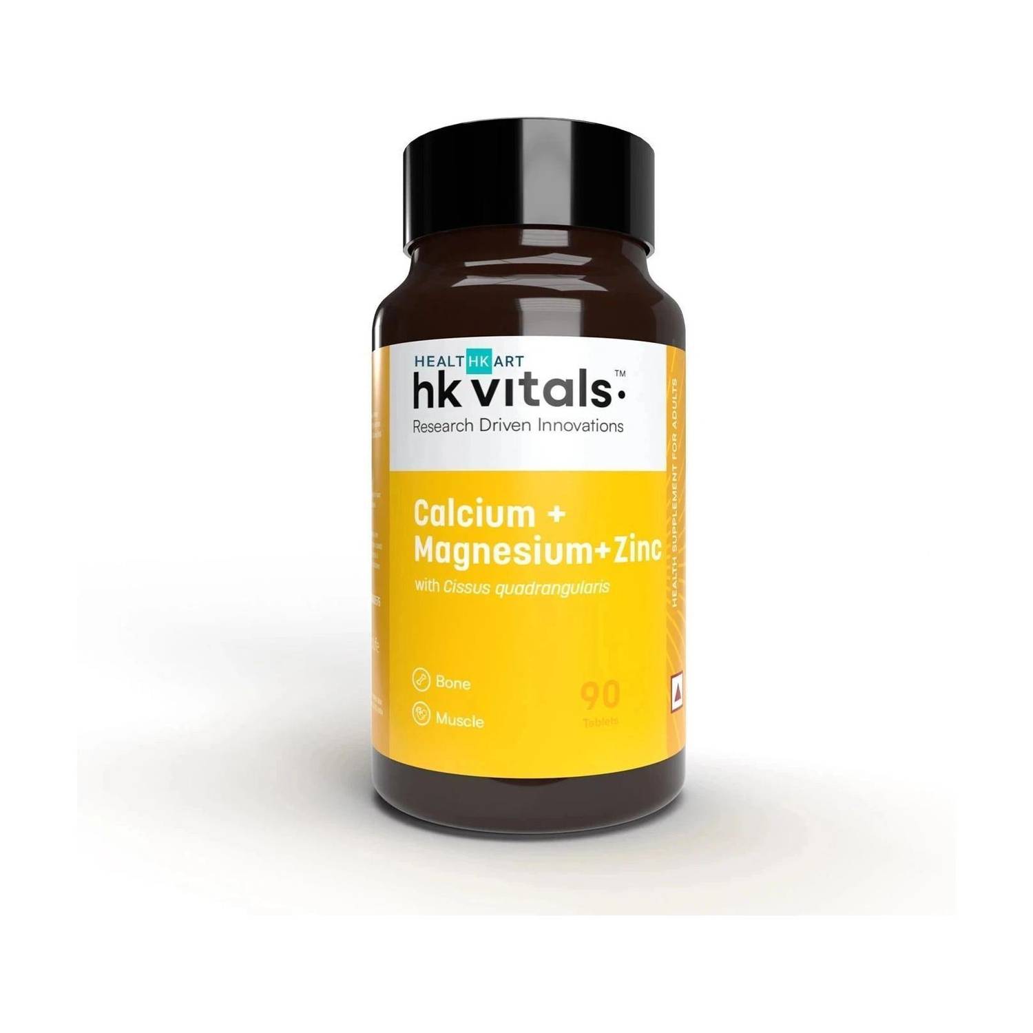 hk vitals Calcium Magnesium & Zinc | With Vitamin D3, Calcium Supplement