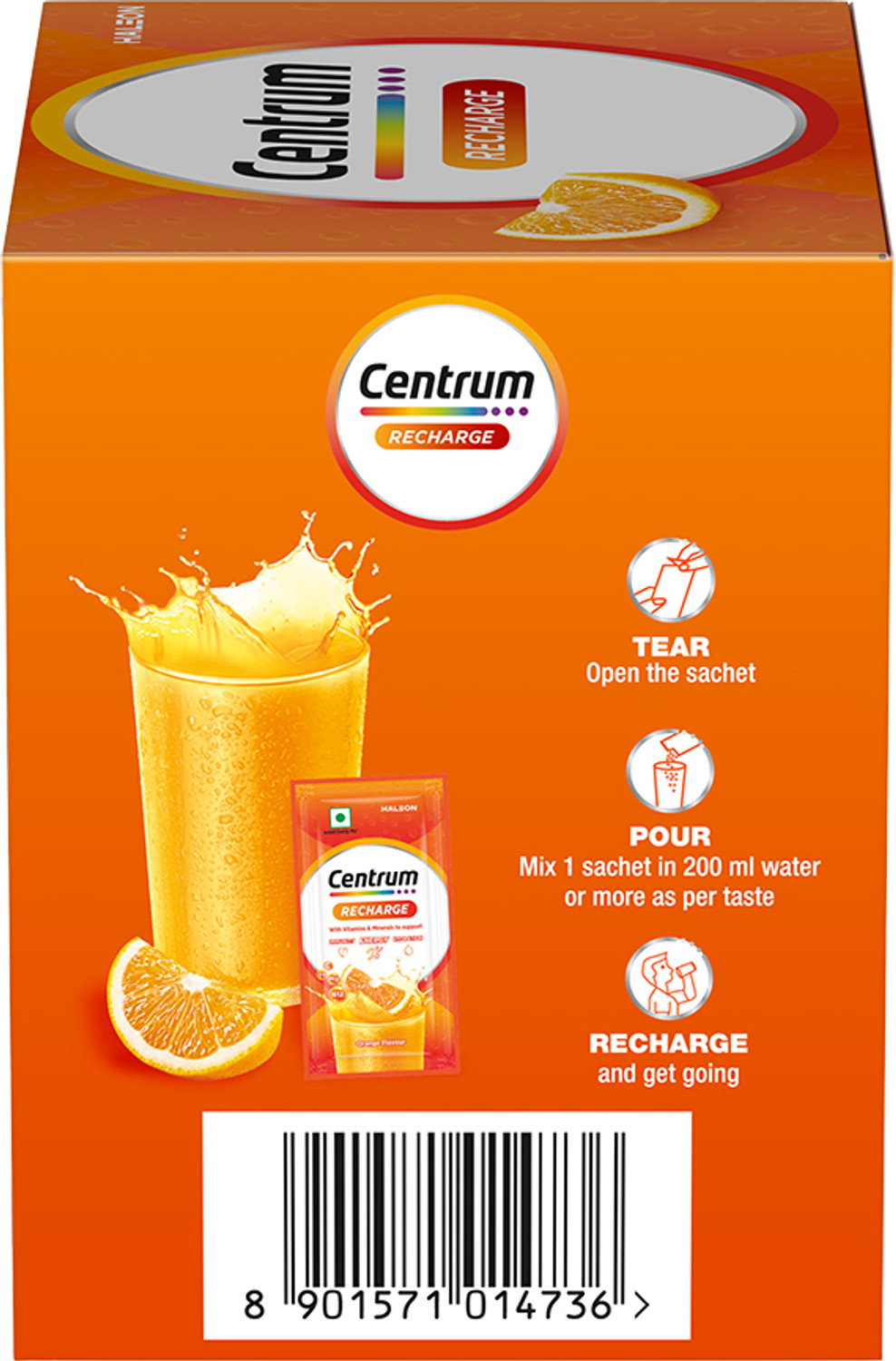 Image of Centrum Recharge Health Energy Drink Mix with No Added Sugar - PO 30