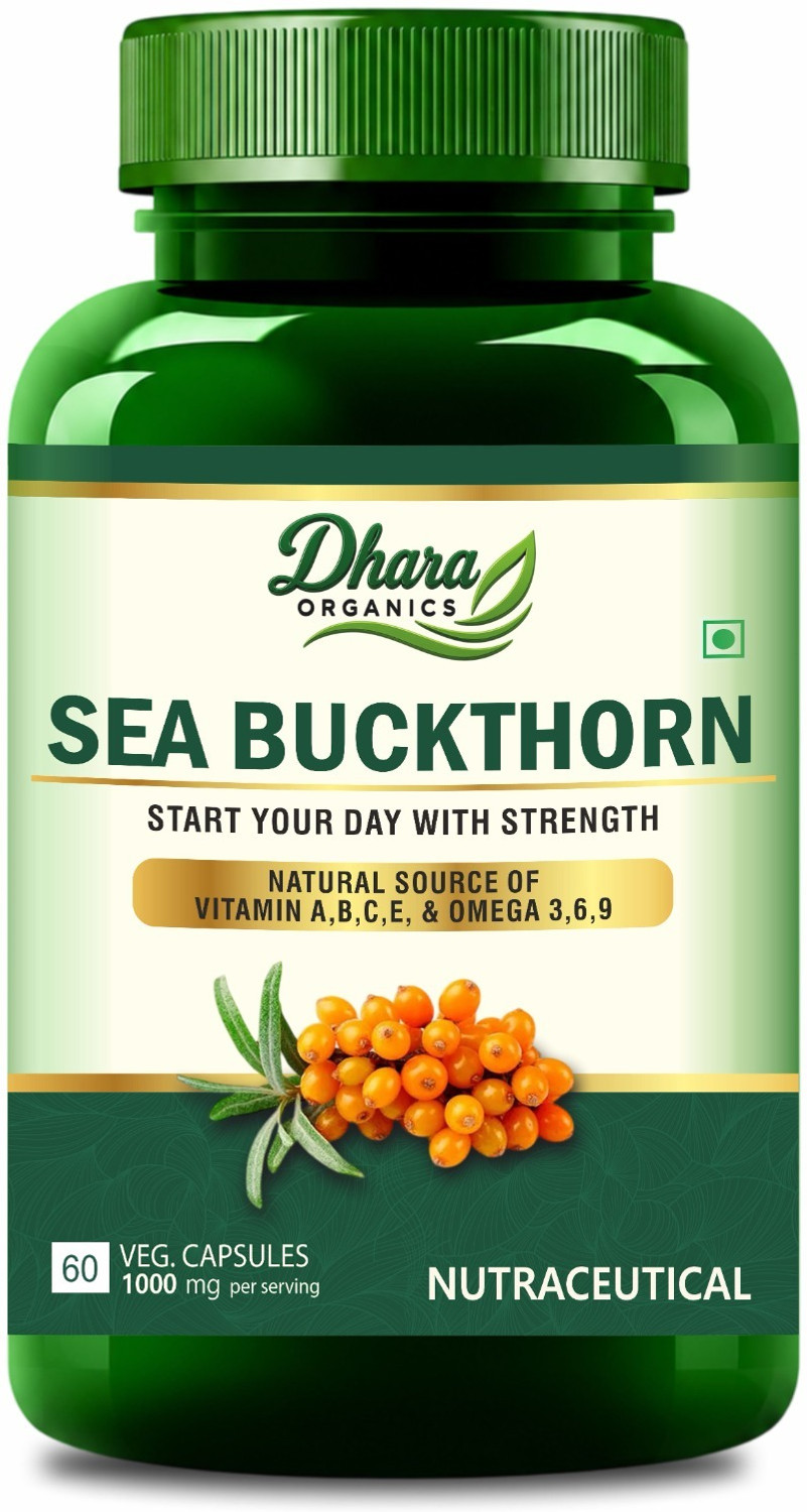 Image of Dhara Organics Sea Buckthorn Capsules 1000mg
