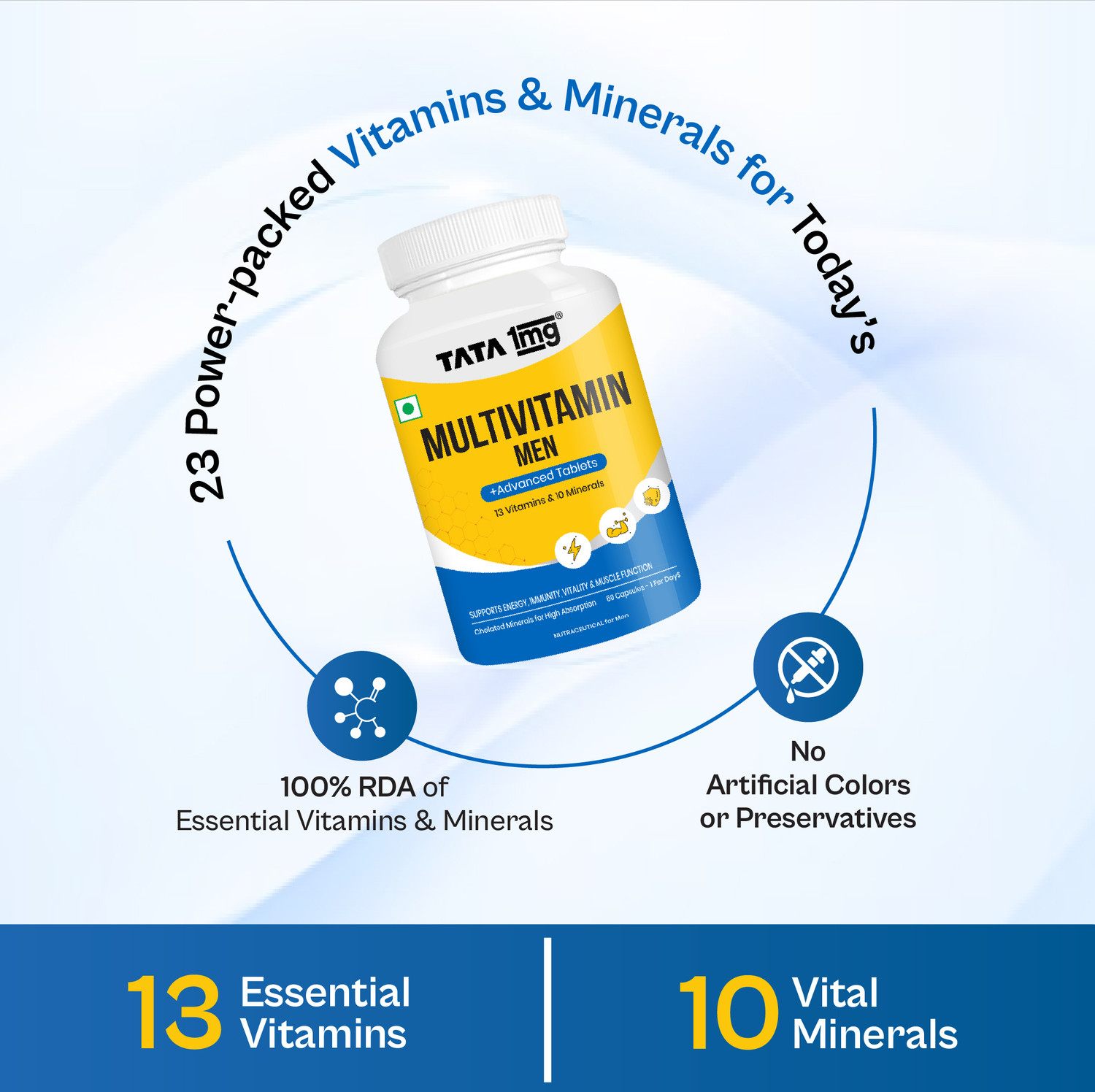 Image of TATA 1mg Multivitamin Men - Energy, Immunity & Vitality