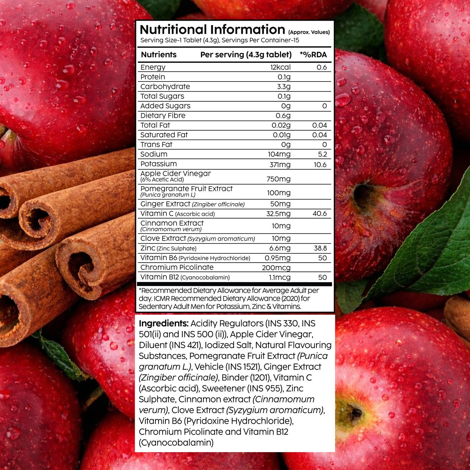 The Plant Fix Plix ACV Hot Brew Effervescent Apple Cinnamon - Image 2