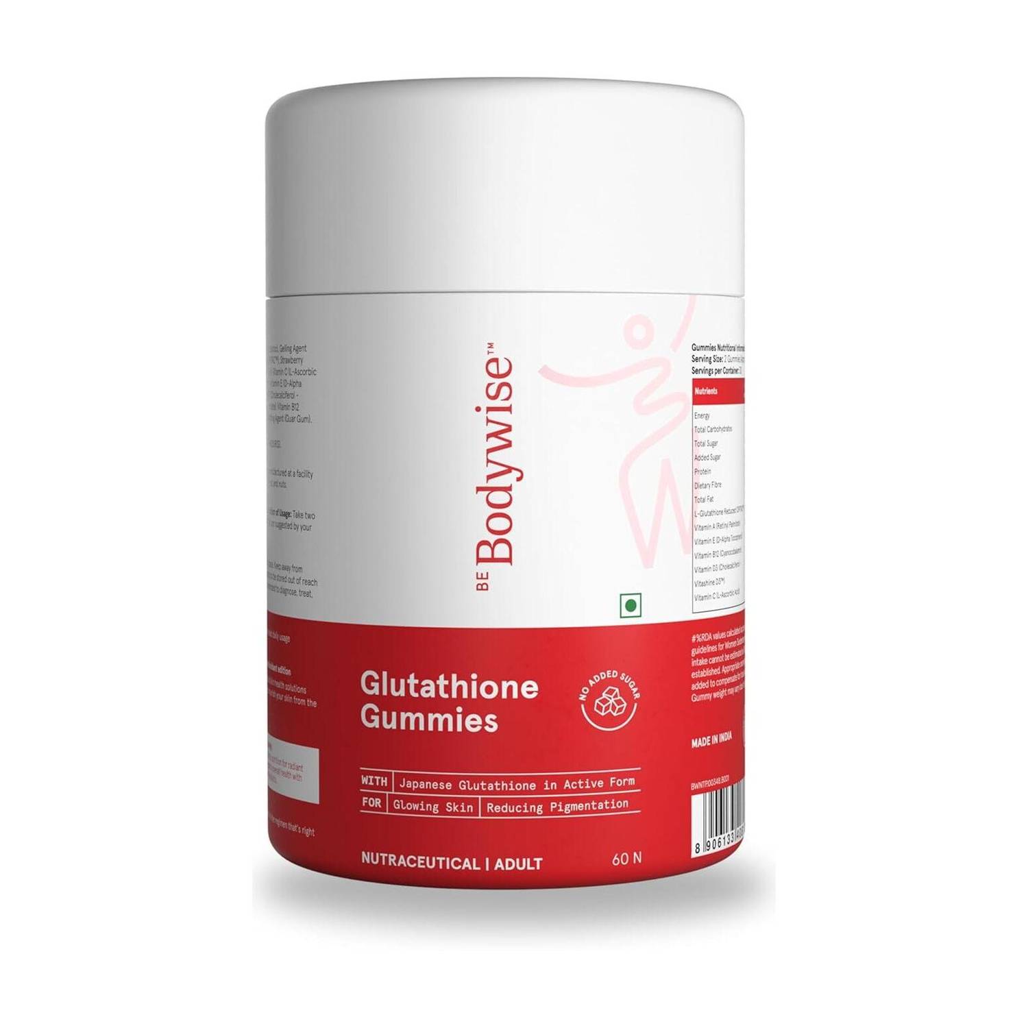 Be Bodywise Glutathione Gummies for Glowing, Radiant Skin