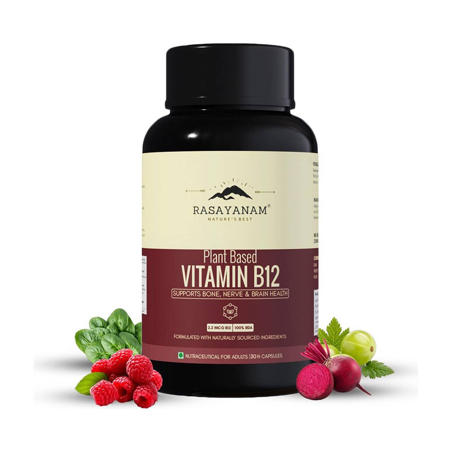 Rasayanam Plant-Based Vitamin B12 - Image 1