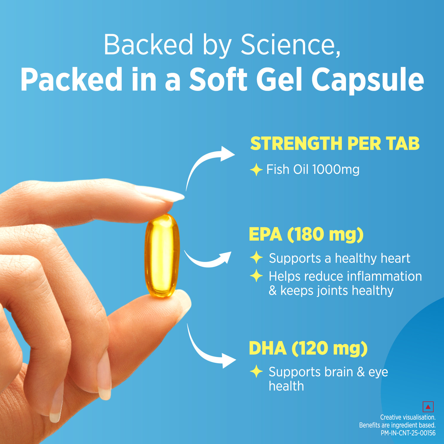 Image of Centrum Omega-3 Fish Oil with EPA & DHA to support Joint,Heart,Skin,Eye & Muscle health