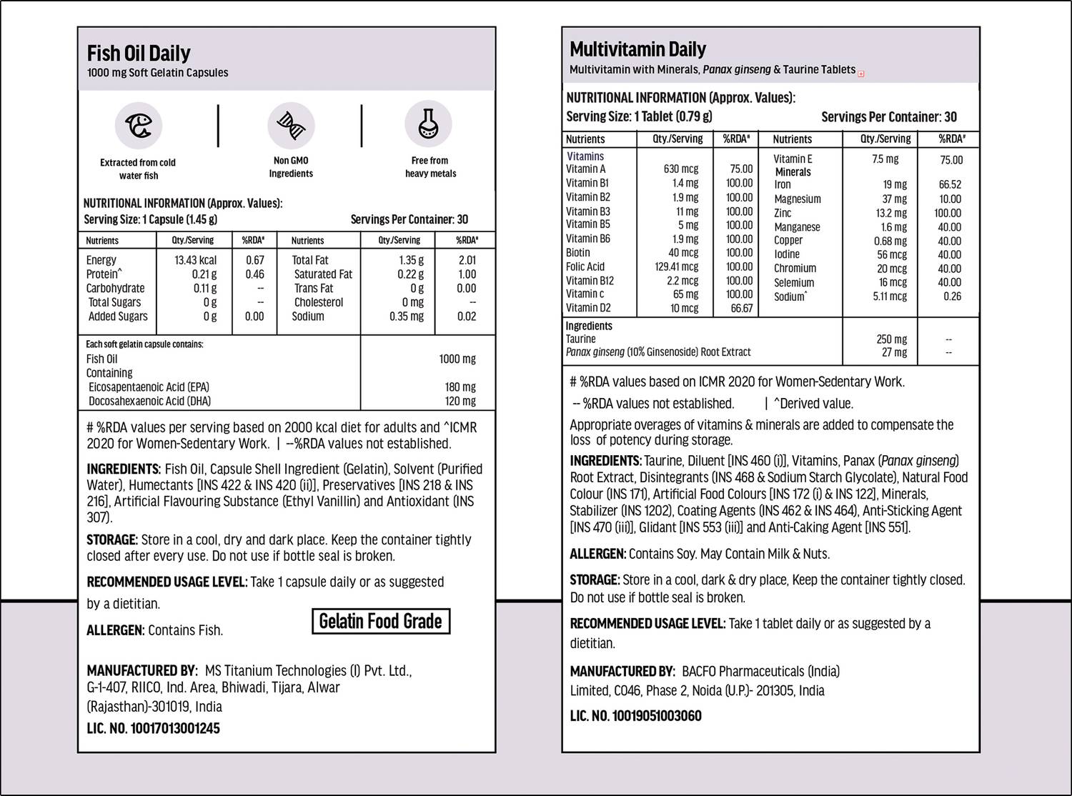 hk vitals Fish Oil + Multivitamin Daily - Image 2