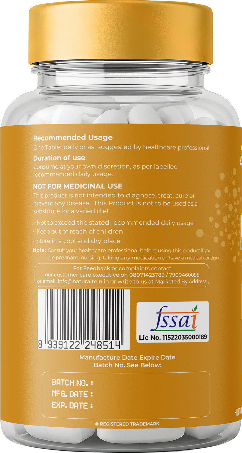 Image of NATURALTEIN Magnesium Bisglycinate 1200mg |Sleep, Brain, Muscle & Heart Support