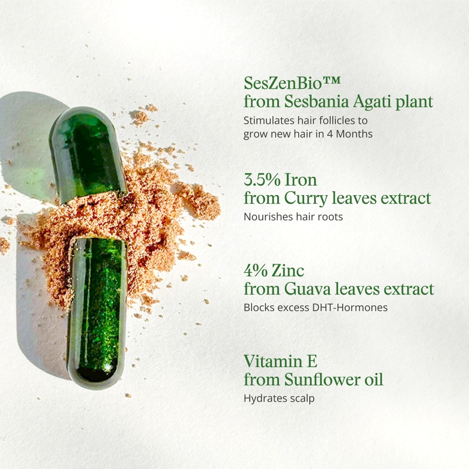 Image of OZiva Hair Vitamins (with Biotin & Iron)for Hair Regrowth & Hairfall Control