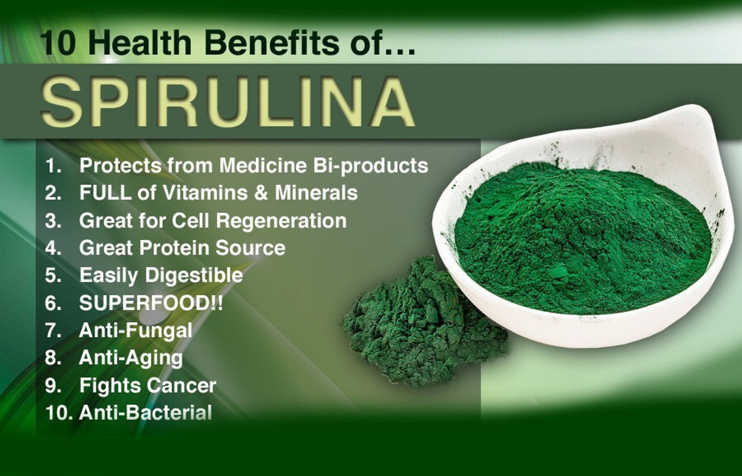 Image of DCS SPIRULINA POWDER - PROTEIN AND NUTRITION SUPPLEMENT 400 GM