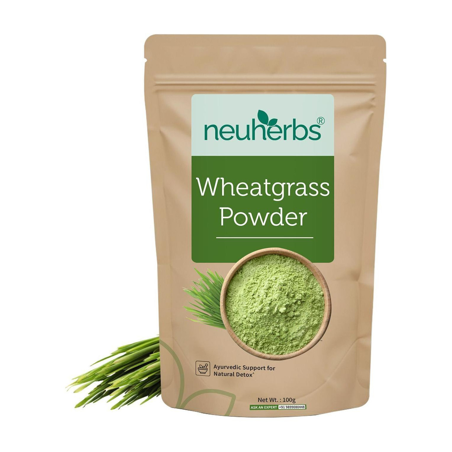 Image of Neuherbs Wheatgrass Powder | Boost Immunity & Metabolism | Natural Detox | No Additives
