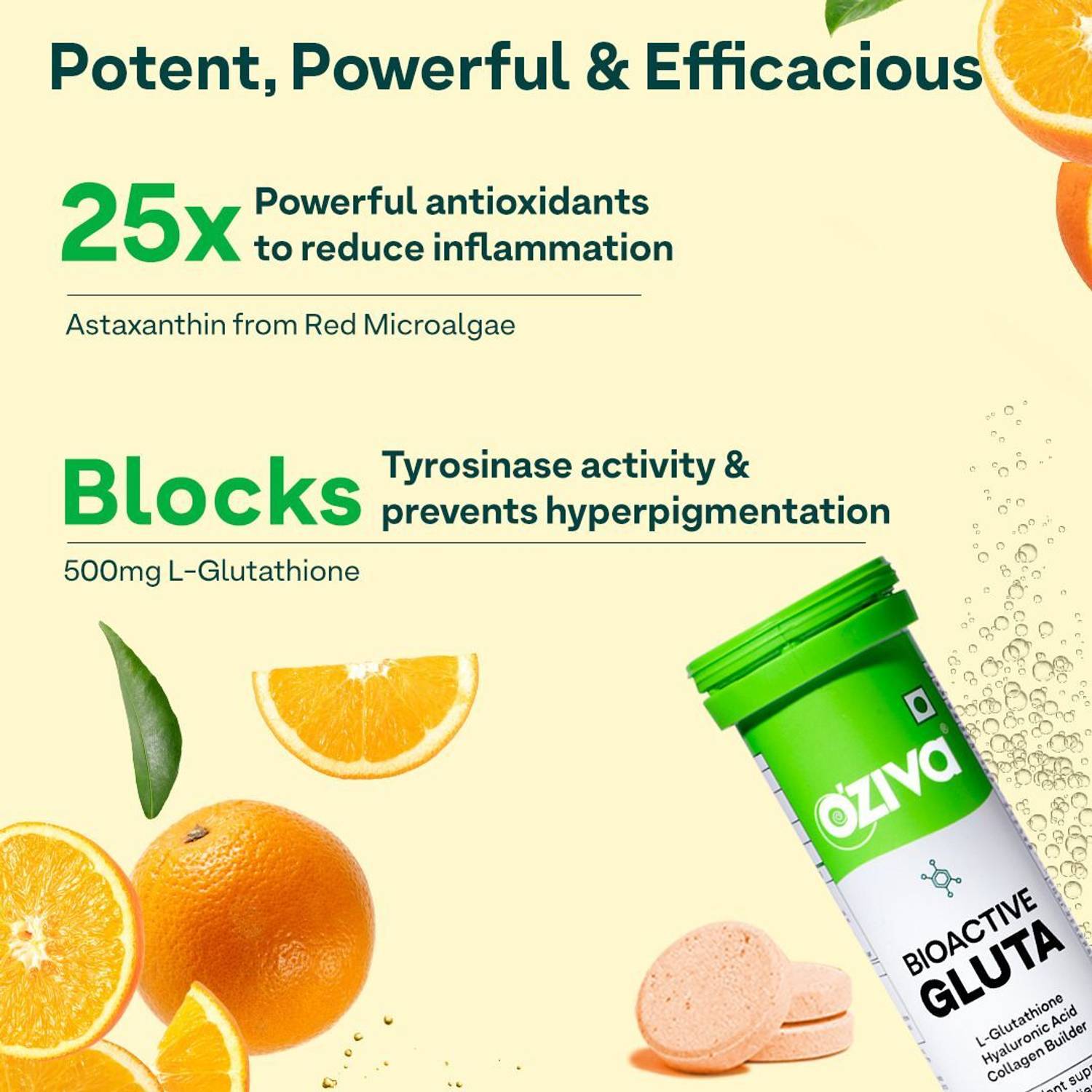 OZiva Bioactive Gluta Fizzy (Orange Zing) To Reduce Pigmentation, 5  Antioxidants Price in India - Buy OZiva Bioactive Gluta Fizzy (Orange Zing)  To Reduce Pigmentation, 5 Antioxidants online at Flipkart.com