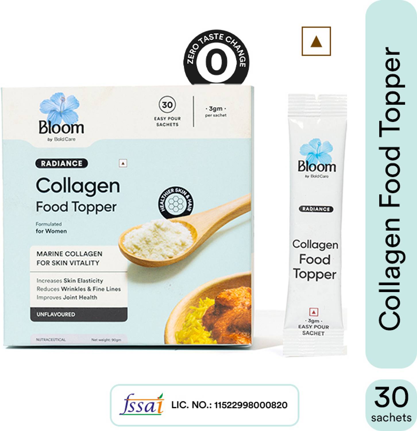 Bloom Collagen Powder + Peptide Easy Pour Sticks| Easy Pour Stick