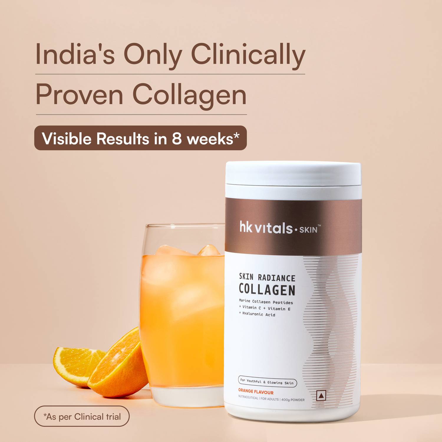 hk vitals Skin Radiance Marine Collagen, Orange - Image 4