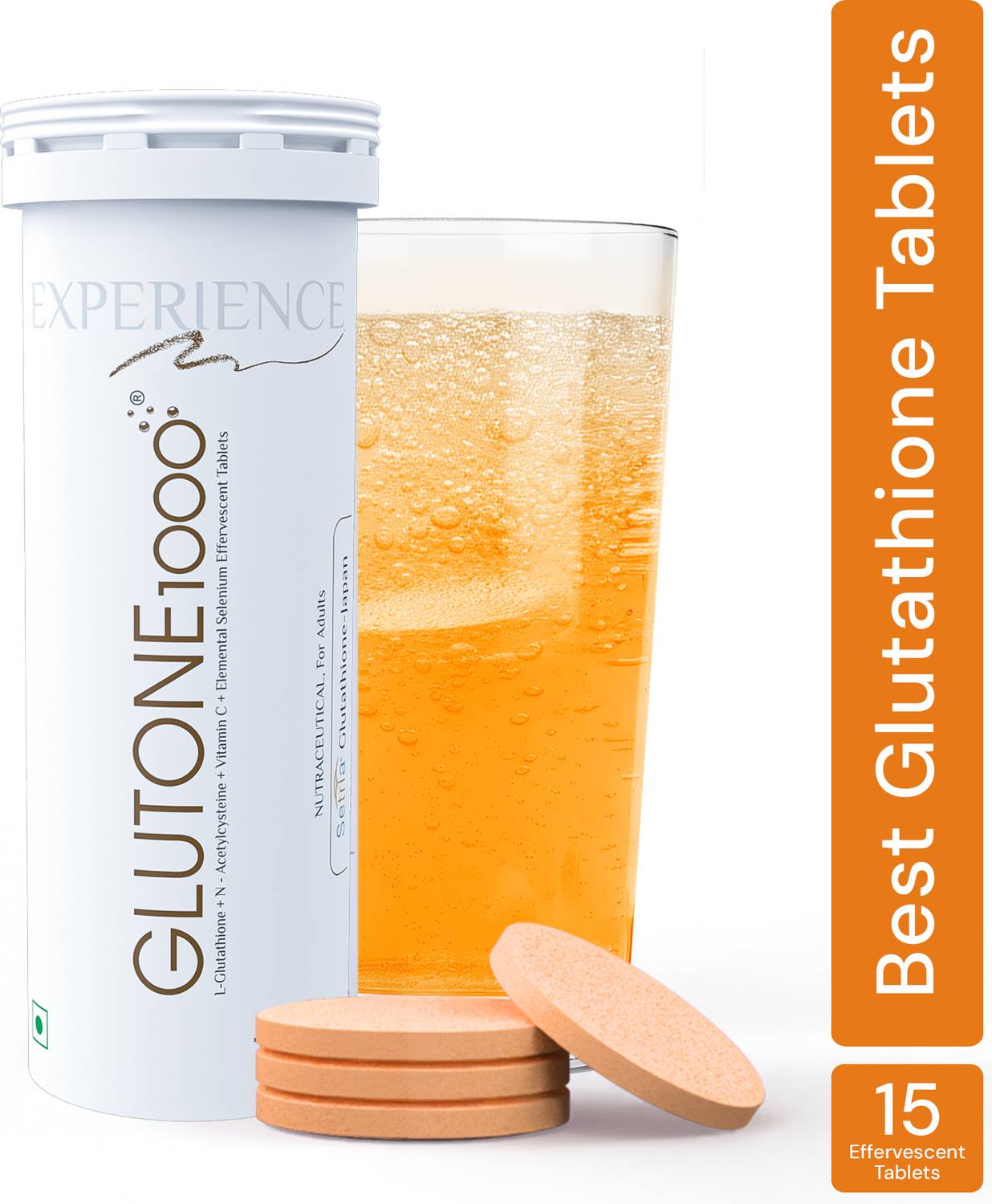 glutathione tablet price in india 2026 Glutone 1000 L-Glutathione Effervescent Tablets Vitamin C Price in India