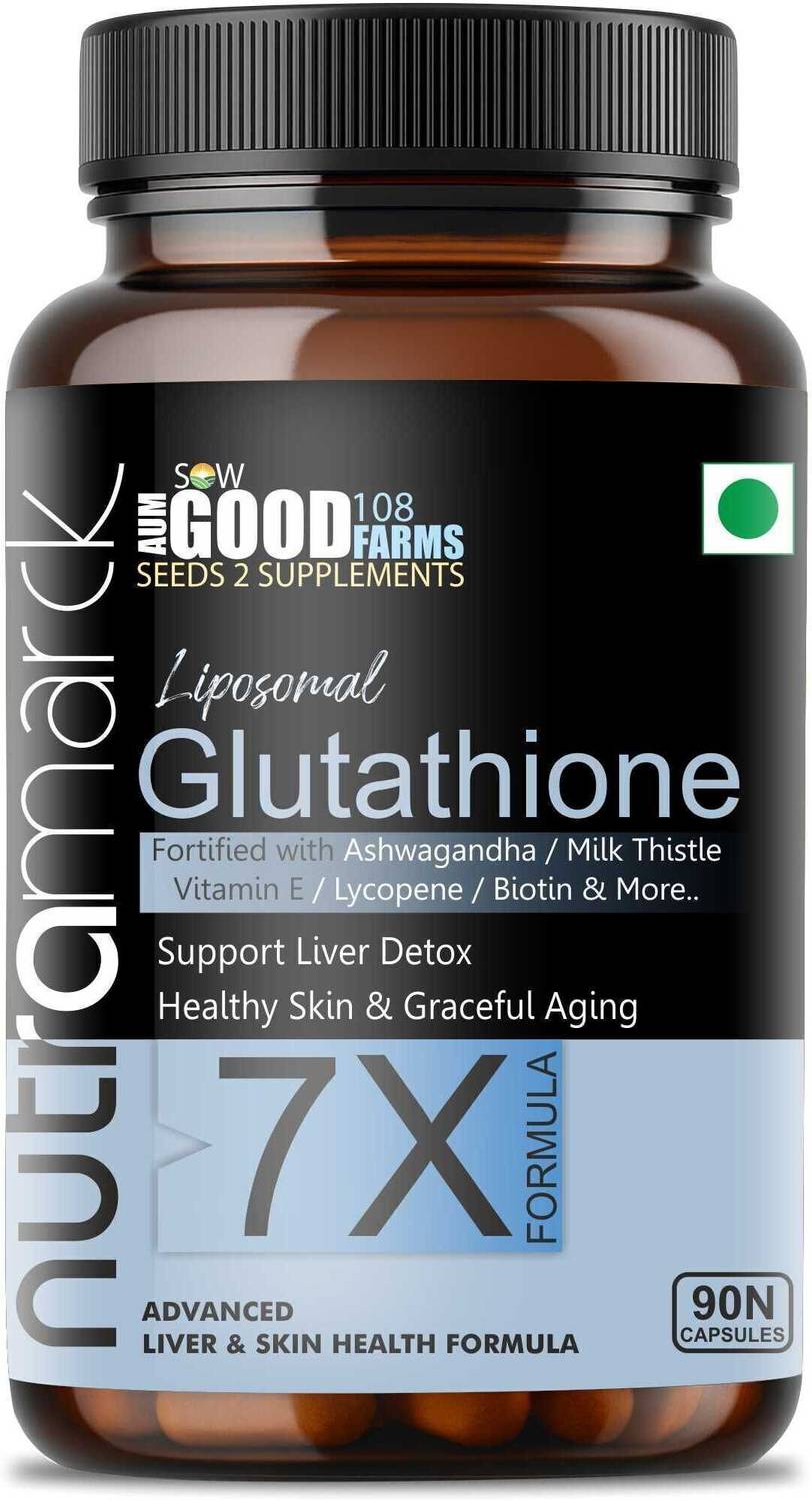 NUTRAMARCK Liposomal Glutathione 7X Capsules | Advanced Skin Brightening &  Detox Formula Price in India - Buy NUTRAMARCK Liposomal Glutathione 7X  Capsules