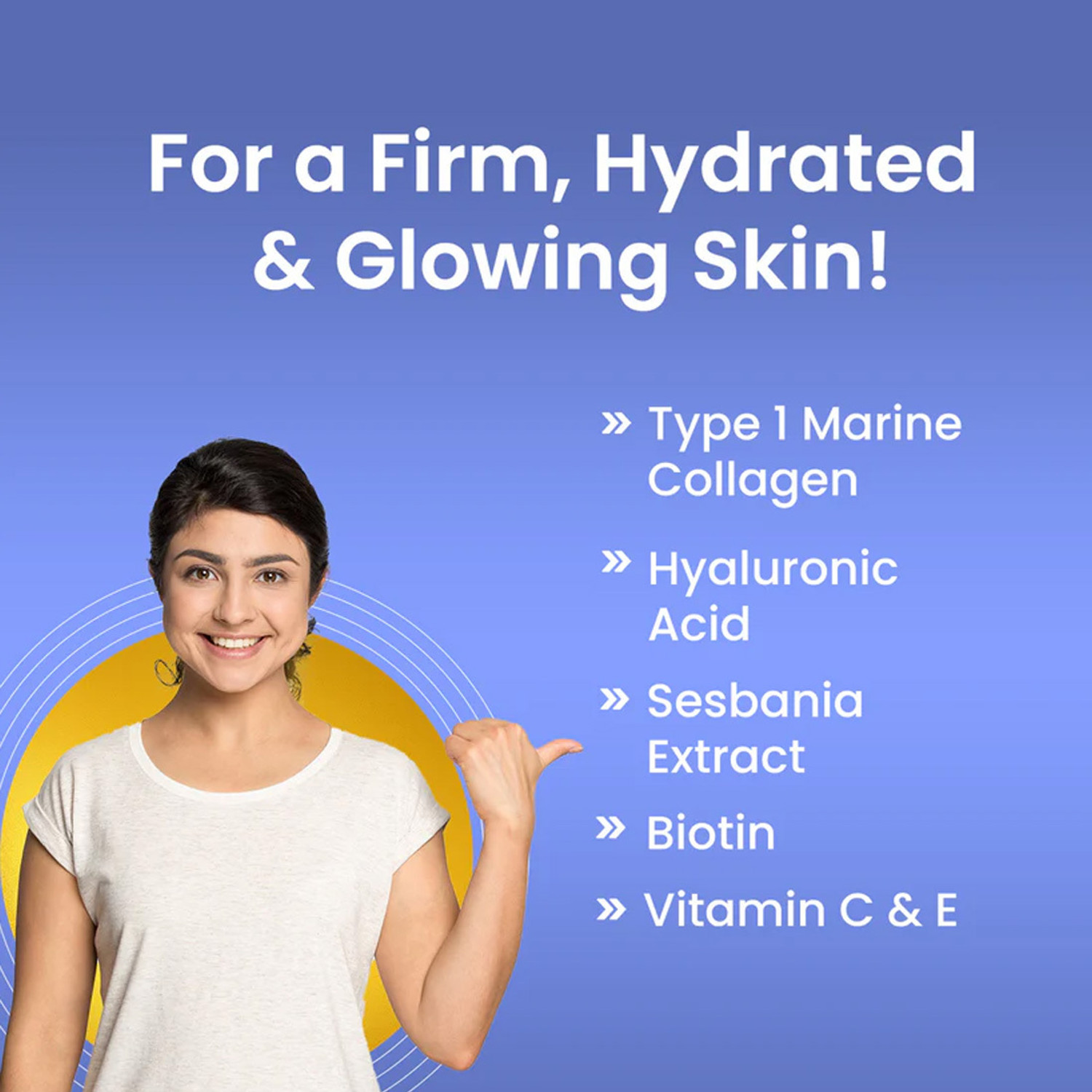 Image of Dr. Morepen Skin Collagen Powder with Biotin, Viatmin C & E |Supports Glowing & Healthy Skin
