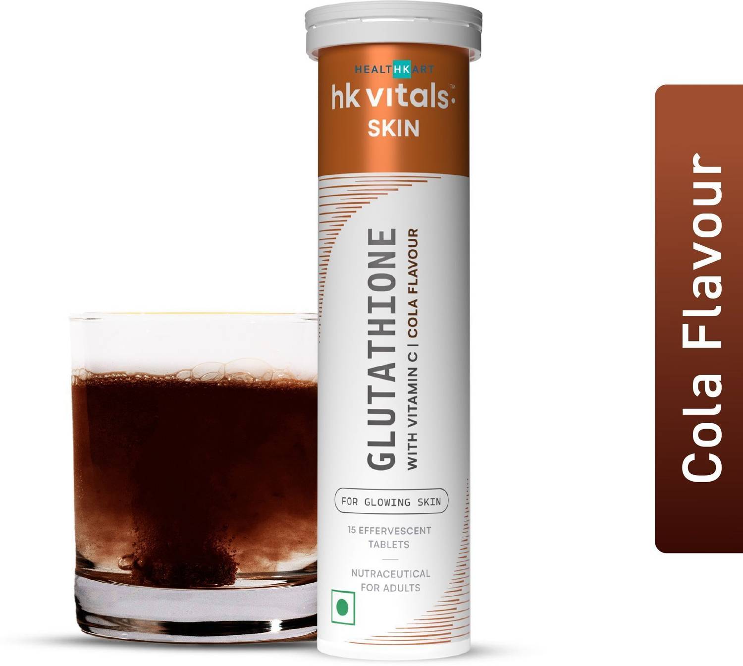 HEALTHKART hk vitals Glutathione Skin Glow Effervescent Tablets with  Vitamin C & E, Cola Price in India - Buy HEALTHKART hk vitals Glutathione  Skin Glow Effervescent Tablets with Vitamin C & E,