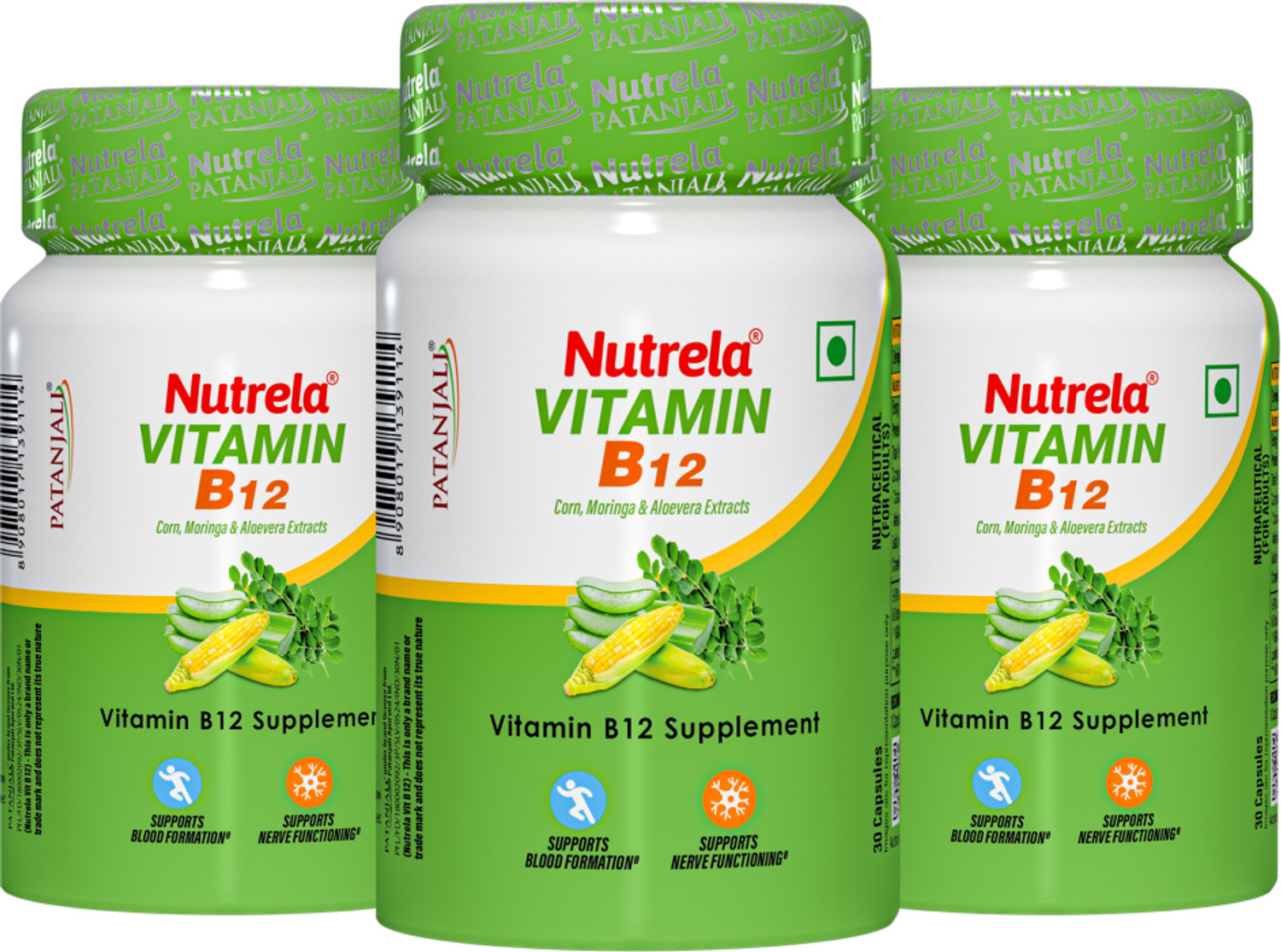Image of NUTRELA VITAMIN B12 BIO-FERMENTED CAPSULES