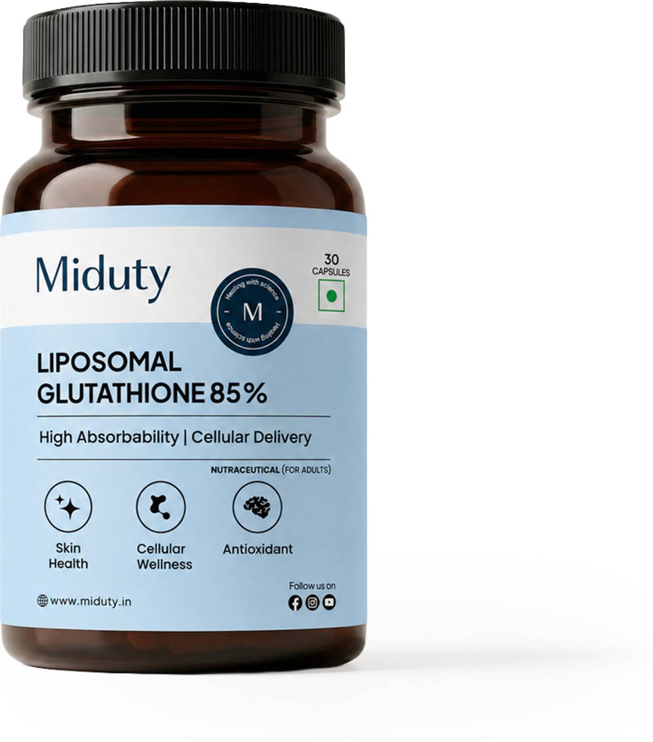 Miduty Liposomal Glutathione 85% - Skin Whitening - Image 1