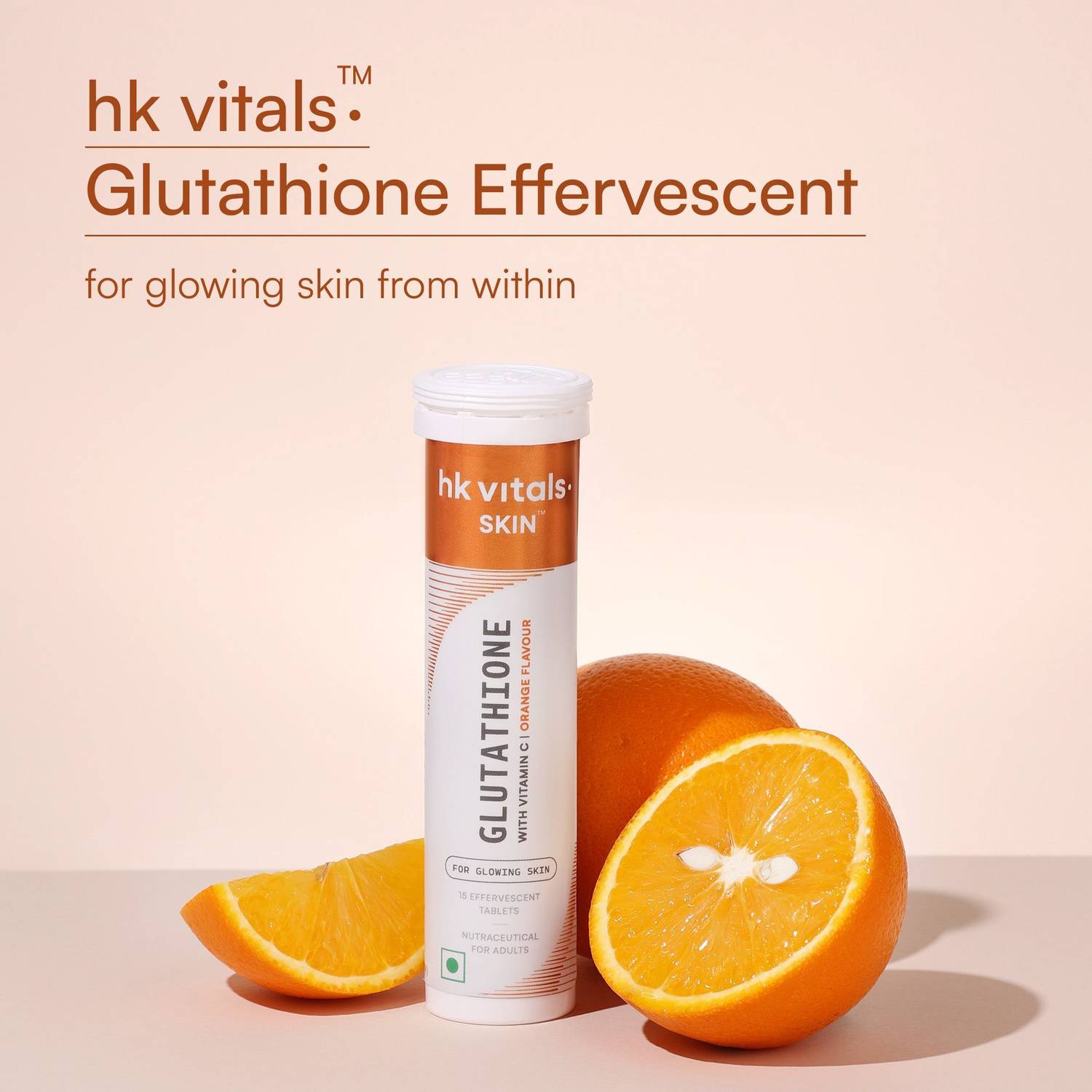 hk vitals glutathione flipkart HEALTHKART hk vitals Glutathione Skin Glow Effervescent with Vitamin C & E,  Orange Price in India