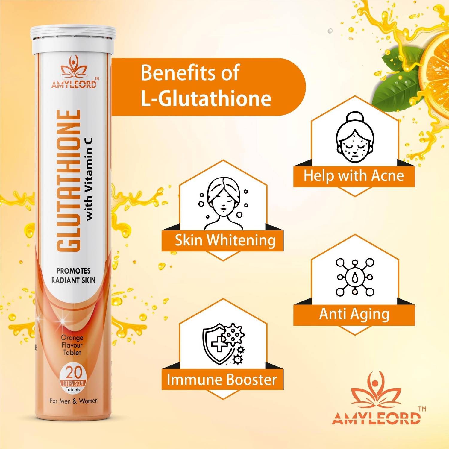 sunshine glutathione 1000mg Amyleord & Vit C Help In Skin Glowing| effervescent tablets | Orange Flavour Price in India - Buy Amyleord Glutathione & Vit C Help In Skin Glowing| effervescent tablets Proven Peptide Dosage Calculator Indicaties Selection:2 fl oz (59 ml)