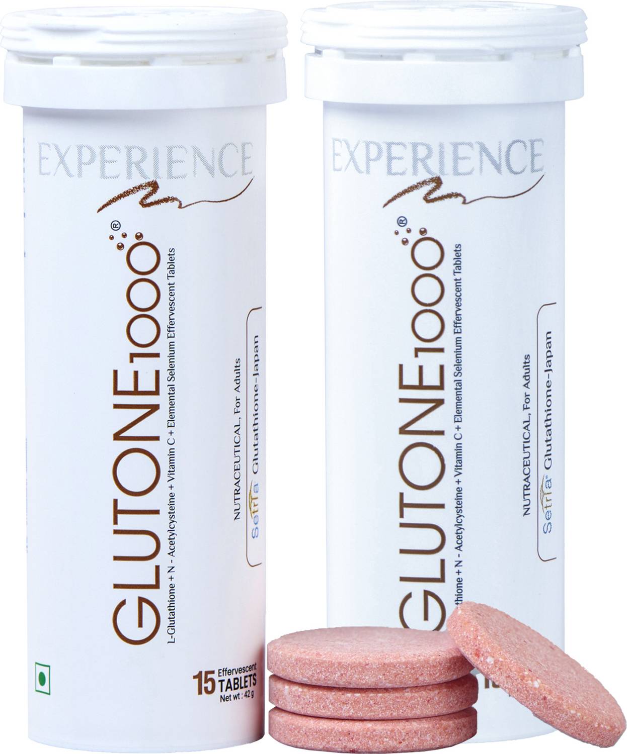 Glutone 1000 Glutathione Effervescent Tablets By Adroit Biomed(Pack of 2) Price in India