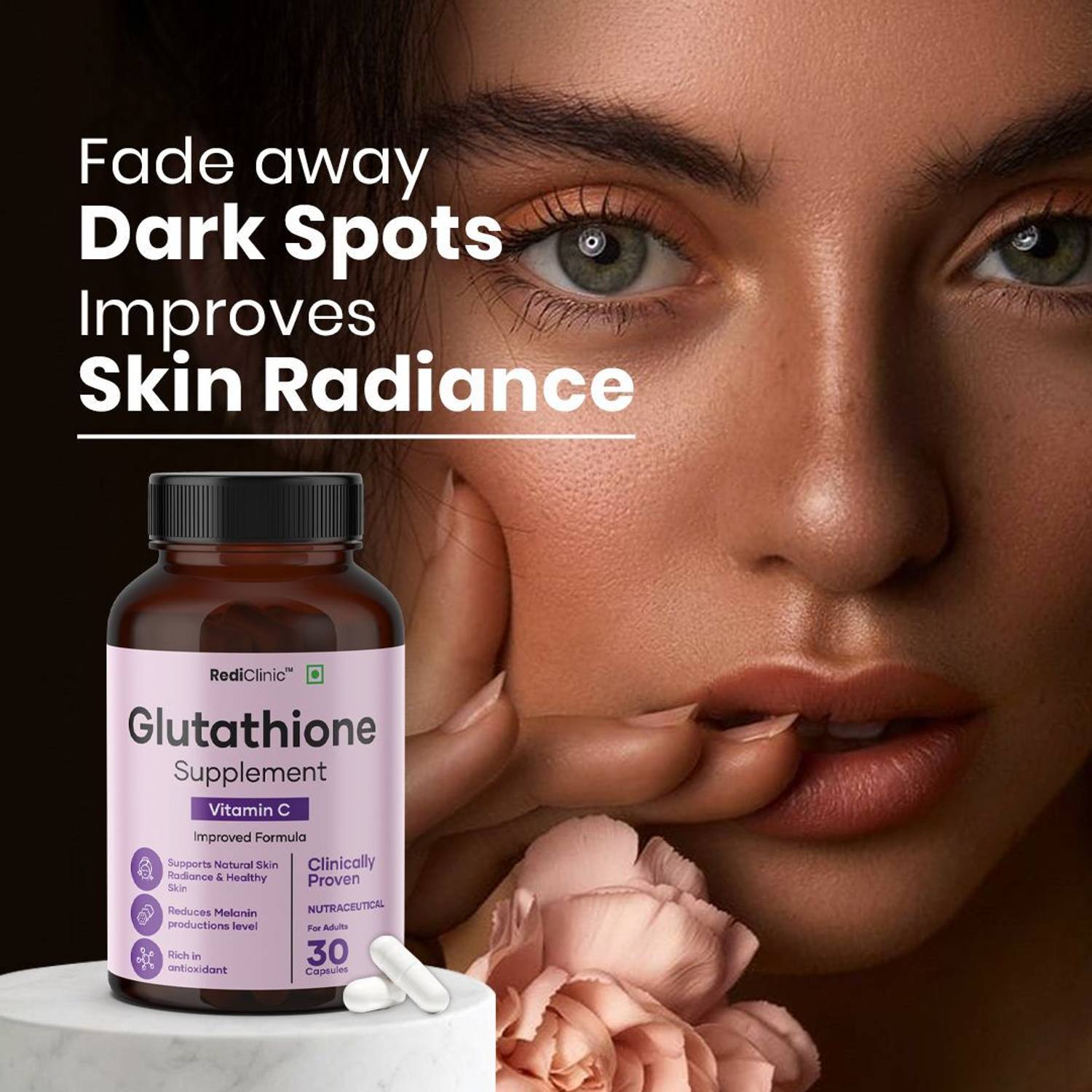 gnc radiance glutathione RediClinic Glutathione Tablets For Skin Whitening | Antioxidants for Clear,  Glowing Skin Price in India - Buy RediClinic Glutathione Tablets For Skin  Whitening