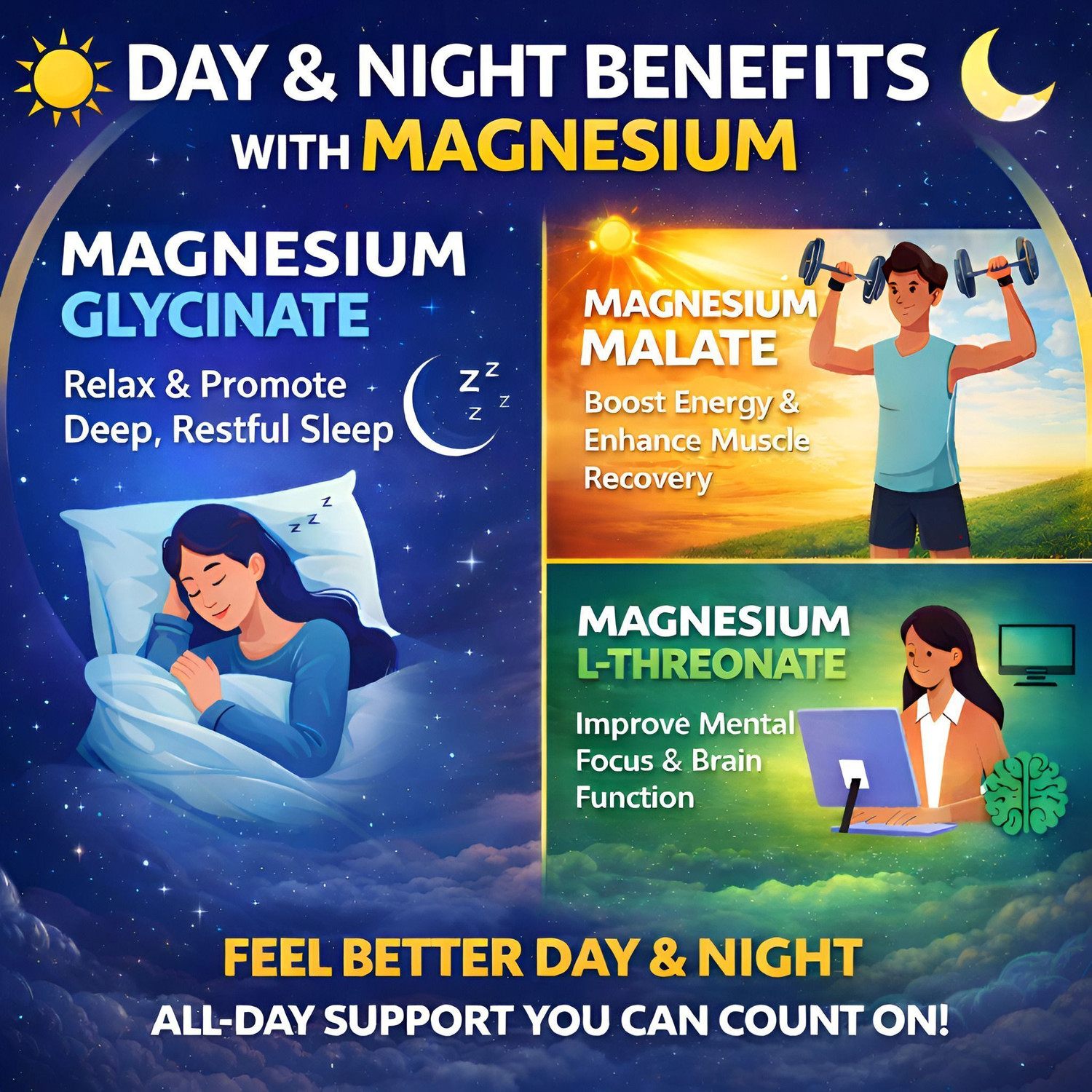 Image of Suplee Triple Magnesium Complex with Glycinate, L-Threonate & Malate